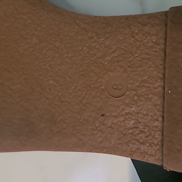 Madewell The Boardwalk Black Leather Ankle Buckle Strap Sandals 8 Casual Comfy - Picture 8 of 8